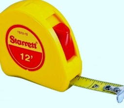 KTS12-12-N Starrett 1/2" x 12' English Pocket Tape, Graduated in 1/16"